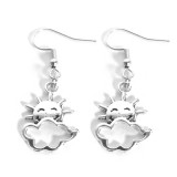 Maria King Napocska fülbevaló, választható arany vagy ezüst színű akasztóval