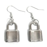 Maria King Nemesacél Lakat fülbevaló, választható arany vagy ezüst színű akasztóval