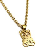Maria King Nemesacél Pandás gyerek nyaklánc medállal, arany színű