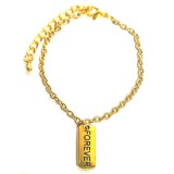 Maria King ÖRÖKKÉ karkötő charmmal, arany vagy ezüst színben