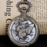 Maria King Patkányos nemesacél zsebóra lánccal