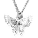 Maria King Pillangós gyerek nyaklánc medállal, ezüst színű