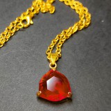 Maria King Piros kvarc kristály medál lánccal