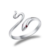 Maria King Piros szemű kígyós állítható méretű gyűrű