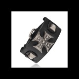 Maria King Punk rock műbőr karkötő