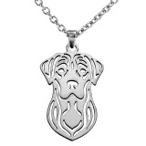 Maria King Rozsdamentes acél kutyás medál nyaklánccal