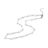 Maria King Rozsdamentes acél női paperclip nyaklánc, 45+5 cm