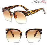 Maria King RSSELDN félkeretes dizájner napszemüveg, barna lencsével