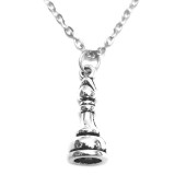 Maria King Sakkfigura-Futó medál lánccal