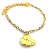 Maria King SISTER/LÁNYTESTVÉR karkötő charmmal, arany vagy ezüst színben