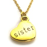 Maria King SISTER/LÁNYTESTVÉR medál, választható arany vagy ezüst színű acél lánccal vagy bőr lánccal