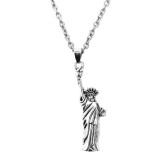 Maria King Szabadság-szobor medál lánccal