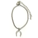 Maria King Szerencsepatkó karkötő charmmal, arany vagy ezüst színben