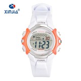 Maria King Szilikon szíjas cseppálló gyermek sport karóra, fehér