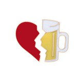 Maria King Szív és korsó kitűző