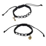 Maria King Szív és kulcs motívumos, Queen-King feliratos páros karkötő