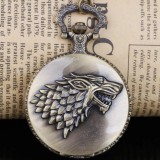 Maria King Szürkés-bronzos színű Farkasos nemesacél zsebóra