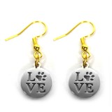 Maria King Tappancs Love nemesacél fülbevaló, választható arany vagy ezüst színű akasztóval