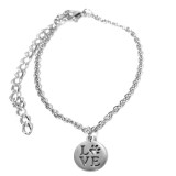 Maria King Tappancs Love nemesacél karkötő charmmal, arany vagy ezüst színben