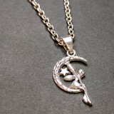 Maria King Tündér a Holdon gyerek nyaklánc medállal, ezüst színű