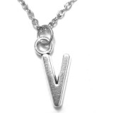 Maria King V Betű medál lánccal vagy kulcstartóval