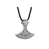 Maria King Viking Fejszés motívumos medál műbőr nyaklánccal