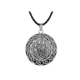 Maria King Viking Karom motívumos medál műbőr nyaklánccal 2.