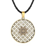 Maria King Viking Szem motívumos medál bőr nyaklánccal 5.