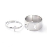 Maria King Villám motívumos páros gyűrű (2 db), állítható méret