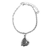 Maria King Vitorlás charm karkötő, arany vagy ezüst színben