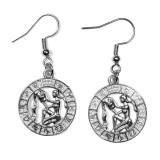 Maria King Vízöntő-Horoszkóp fülbevaló, ezüst színű