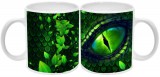 Maria King Zöld szem és pikkelyek kétoldalas mintás bögre, 1 db
