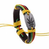 Marihuánás reggae karkötő