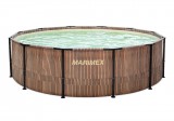Marimex Florida 4,57 x 1,32 m medence szkimmerrel – TEAK dekor – sérült csomagolás