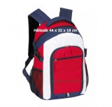 Marina hátizsák piros/kék/fehér, 44 x 32 x 18 cm