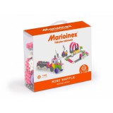 Marioinex Mini gofri műanyag építőjátékszett lányoknak, 140 db-os - járművek