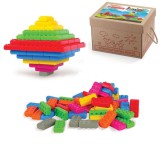 Marioinex Műanyag építőkocka elemek, 140 db - Junior