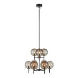 Markslöjd CROWN függeszték 9L fekete/füst