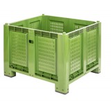 martinialfredo Perforált oldalú 680 l-es box-konténer, 4 lábas