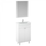 Martplast Fürdőszoba szekrény tükörrel+mosdó Start 500