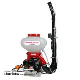 Maruyama MM300 háti benzinmotoros permetező 30cm3 13 liter 8,4m3/perc