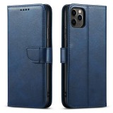 Marva Wallet Samsung S947 Galaxy S26 Plus oldalra nyíló ökobőr könyvtok szilikon belsővel kék