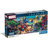 Marvel hősök 1000db-os panoráma puzzle poszterrel - Clementoni