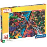 Marvel Hősök csatája 104db-os super puzzle - Clementoni