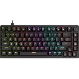 MARVO Arma 82 mechanikus gaming vezetékes billentyűzet, fekete, US kiosztás, TNT Peach linear kapcsolók