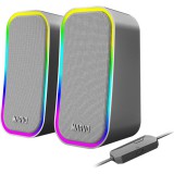 MARVO Havoc 20 vezetékes hangszóró - fehér - RGB viágítás
