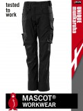 Mascot UNIQUE BLACK technikai női kopásálló széles szabású deréknadrág - munkaruha