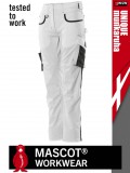 Mascot UNIQUE WHITE technikai női kopásálló deréknadrág - munkaruha