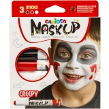 Maskup: Halloween arcfestő szett 3 színnel - Carioca