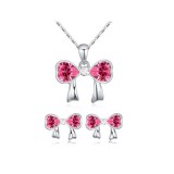 MASNI KRISTÁLYOS ÉKSZER SZETT - rose